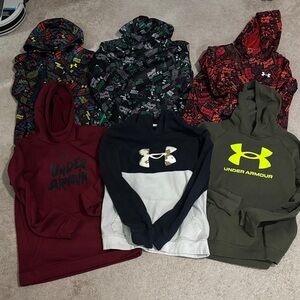Under Armour Kids' Hoodie Set - Red, Green, Black, White